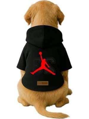 Die Grup Kapüşonlu Hoodie Kıyafet, Siyah Renk, Kedi ve Köpekler Için