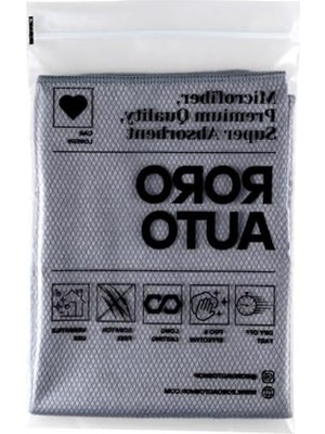 Die Grup Mikrofiber Oto Cam Bezi 50X70 cm Gri