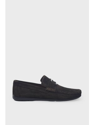 Kanuga Erkek Deri Loafer Kahve Süet K-FSC3302