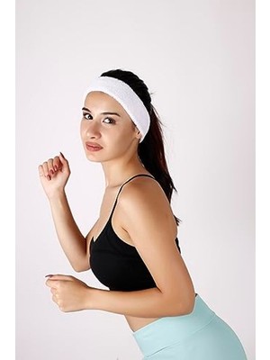 Die Grup Beyaz Sporcu Saç Bandı, Ter Bandı ve Headband