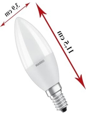 Die Grup E14 LED Mum Ampul, 7.5W ile 60W Aydınlatma, 806 Lümen ve 3 Adet