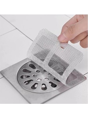 Die Grup Banyo Gider Süzgeci, 10 Adet Saç Yakalayıcı ile Tıkanıklık Önleyici