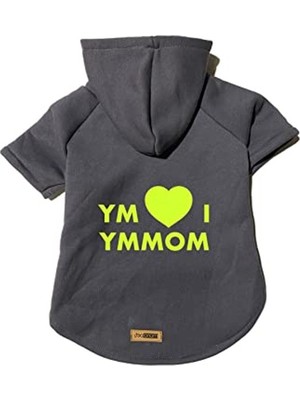 Die Grup Antrasit Renkli Kapüşonlu Sweatshirt, Xs Beden, Köpek ve Kedi Için