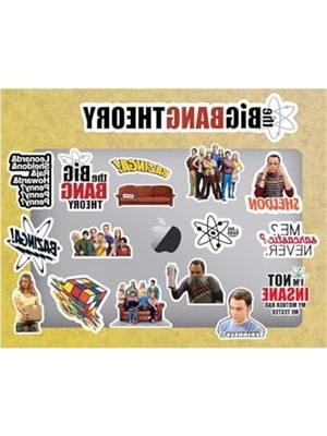 Die Grup Laptop ve Tablet Için Sticker Seti - The Big Bang Theory Temalı