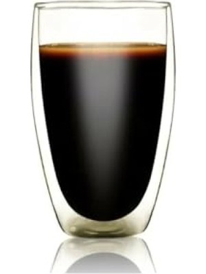 Die Grup 500ML Çift Cidarlı Isı Yalıtımlı Şeffaf Cam Kupa Bardak