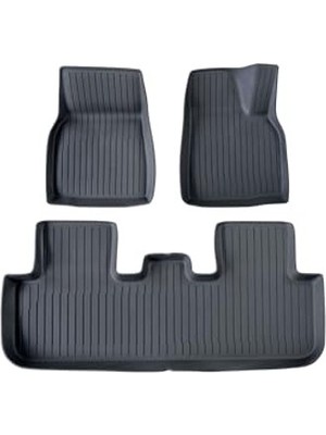 Die Grup T Parts Tesla Model Y 2025+ Juniper Aksesuarları - Arka Koltuk Koruyucu, 3D Havuzlu Paspas Veya Bagaj Havuzu Seçenekleri (Model Y 2025+ Juniper 3D Havuzlu Paspas Seti)