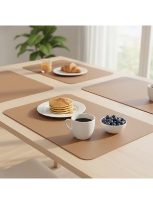 Die Grup 2 Adet Amerikan Servis 44X35 cm Su Geçirmez Masa Altlığı
