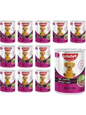 Die Grup Biftekli Pate - Yetişkin Köpek Konserve Maması 400 gr x 12 Adet