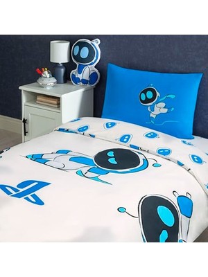 Die Grup Playstation Astrobot Tek Kişilik Pamuk Nevresim Takımı