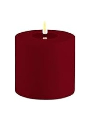 Die Grup Bordo Renkli LED Dış Mekan Mum - 10X10 cm