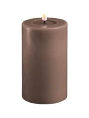 Die Grup Kahverengi Alevsiz LED Mum - 7,5X12,5 cm