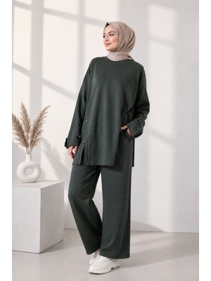 Motiv Ön Düğmeli Tunik Pantolon Alt Üst Takım