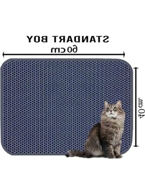 Die Grup Kedi Tuvaleti Önü Kokusuz Elekli Kedi Kumu Paspası - 2'li Set