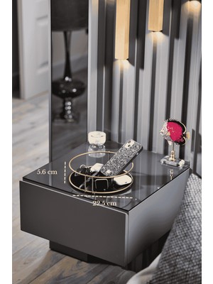 Edora Home Mat Gold Banyo Organizer Kozmetik Takı Parfüm Havlu Düzenleyici Pleksili Paslanmaz Metal