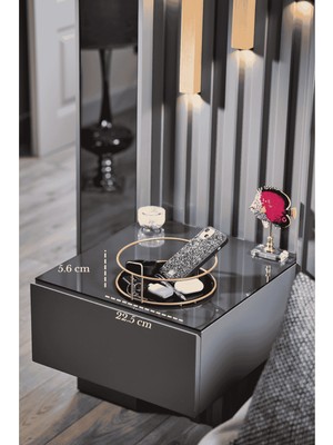 Edora Home Rose Banyo Organizer Kozmetik Takı Parfüm Havlu Düzenleyici Pleksili Paslanmaz Metal