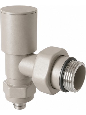 Termovan Radyatör Vanası 1/2'' Latte Köşe Pex ( 16*2mm Boru Bağl. Rakorlu)