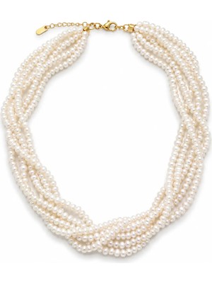 Venüs Design Çelik 6lı Kum Inci Kolye