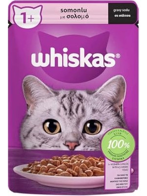Die Grup Whiskas Somonlu Poşet Yaş  85 G Tekli Paket