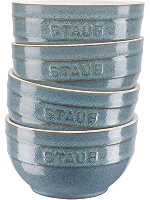 Die Grup Staub, Kase 14 cm Set, 4'lü, Yuvarlak, Ceramic By Staub