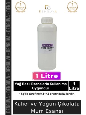 Yeni Seri Kalıcı Yoğun Kaliteli Yağ Bazlı Tüm Ürünlerle Kullanıma Uygun Çikolata Mum Esansı 1 Lt