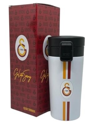 Die Grup 400ML Lisanslı Çift Katlı Paslanmaz Çelik Termos Mug 8 Saat Sıcak Soğuk Hediye Kutulu