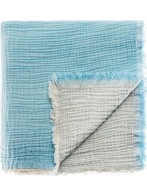 Die Grup Müslin Pike Tek Kişilik, 100% Pamuk 4 Katlı Kaliteli Müslin Yatak Örtüsü, Dekoratif Şık Yumuşak Hafif Yazlık Pike (Açık Mavi, Tek Kişilik 160X220 Cm)