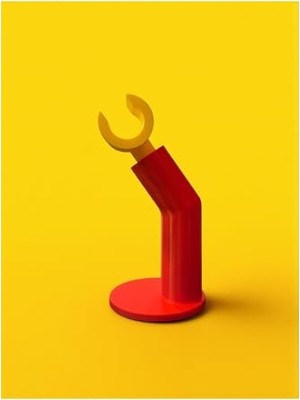 Die Grup Dekoratif LEGO Kulaklık Standı Kırmızı 10 x 10