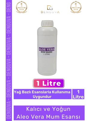 Yeni Kalıcı Yoğun Kaliteli Yağ Bazlı Tüm Ürünlerle Kullanıma Uygun Aloe Vera Mum Esansı 1 Lt