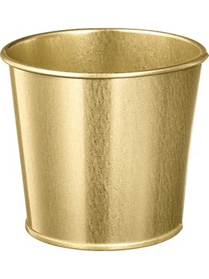 Die Grup Daıdaı Galvanizli Çelik Saksı - Gold Pirinç Rengi - 9 cm