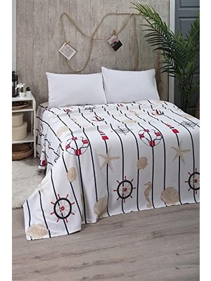 Die Grup Mulberry Marine Tek Kişilik Pike Yatak Örtüsü 170 x 230