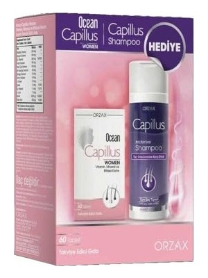 Die Grup Capillus Women 60 Tablet + Capillus Shampoo 200 ml Hediye