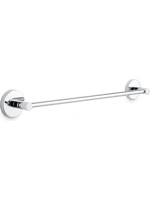Die Grup Alper Banyo 304 Paslanmaz Çelik Havlu Askısı 40 Cm, Parlak Krom Kaplama, Yapışkanlı ve Vidalı Montaj, Banyo Aksesuarı