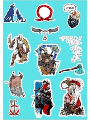 Die Grup God Of War Sticker Seti