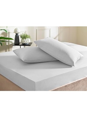 Die Grup Taç Color Dreams Ranforce Queen Size Fitted Çarşaf Seti Gri