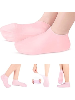 Die Grup Kadınlar Için Silikon Çoraplar, Nemlendirici Ayak Çorapları, Yumuşak Jel Çoraplar, Aloe Çorapları, Kuru Ayakları Onarmak Için Kadın Spa Pedikür Çorapları, Çatlak Topuk ve Yumuşatma Kaba Cilt, Nasır