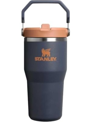 Die Grup Stanley Iceflow Flip Straw Tumbler Pipetli Termos Bardak, 0.60 Litre, Lacivert (Twilight)