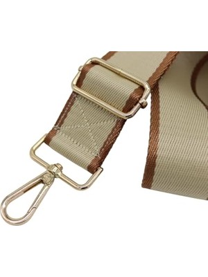 Die Grup Taba-Krem Polyester Ayarlanabilir Çanta Askısı 4cm x 120