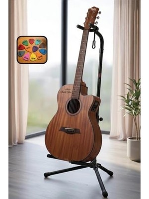 Die Grup Lastvoice Portatif Demonte Gitar Standı Sehpası Pena Hediye (Gtr-01)