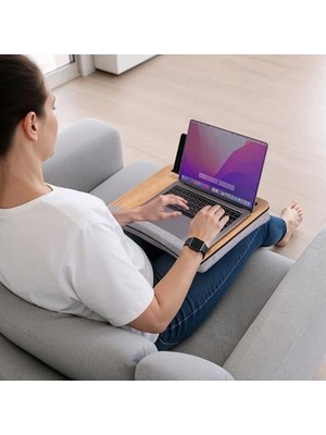 Die Grup Minderli Laptop Sehpası - Meşe Gri Renk Seçeneği ile