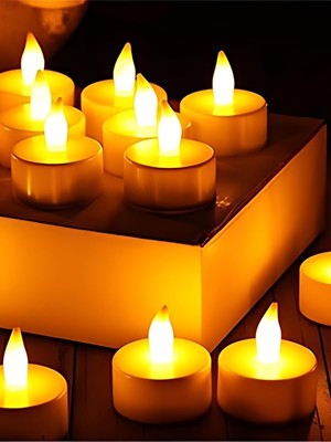Die Grup LED Mum 12’li Tealight Set – Pilli, Dumansız, Dekoratif LED Mum – Sarı Işık Ortam Aydınlatma          [enerji Sınıfı A+++]