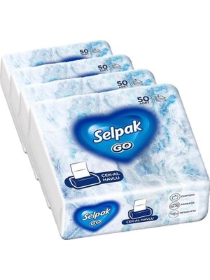 Die Grup Selpak Go Çek Al Havlu 50'li (4 Paketi)
