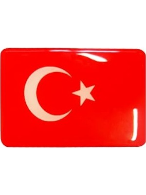 Die Grup Türk Bayrağı 2'li 3D Sticker