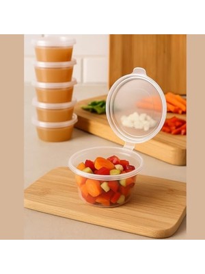 Die Grup Saklama Kabı Sos 50 Adet 120 ml – 4 Oz Kemik Suyu, Ilik Suyu, Anne Sütü, Sos ve Püre Dondurucu Uyumlu Buzluk Kabı, Sızdırmaz Kapaklı (Bpa Içermez - Kaliteli)