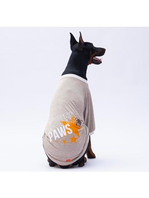 Die Grup Bej Super Paws Büyük Köpek Sweati - Köpek Kıyafeti (15 Kg-45 Kg) 3xl