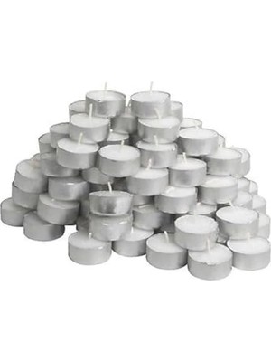 Die Grup 100 Tealight Mum Kokusuz Ev Tatil Parti Dekoru Glımma
