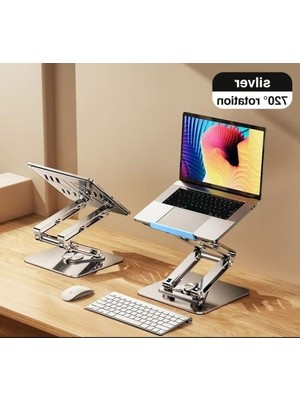 Die Grup Ayarlanabilir Açılı Laptop ve Tablet Tutucu - Tok Alüminyum