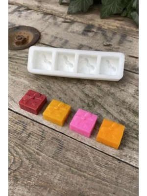 Die Grup Paket Mini Dörtlü Mum Kalıbı (Silikon)