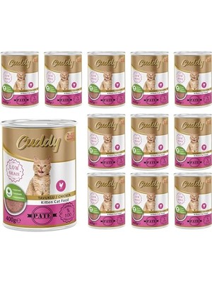 Die Grup Yavru Kedi Tavuklu Pate Yaş  400 gr x 12 Adet