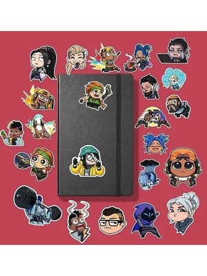 Die Grup Valorant Paketi/bullet Journal Defter Çıkartma Ajanda Laptop Etiket, 8687768568236
