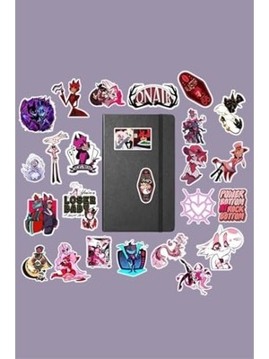Die Grup Hazbin Hotel V3 Sticker Paketi/bullet Journal Defter Çıkartma Ajanda Laptop Etiket, 787648768467